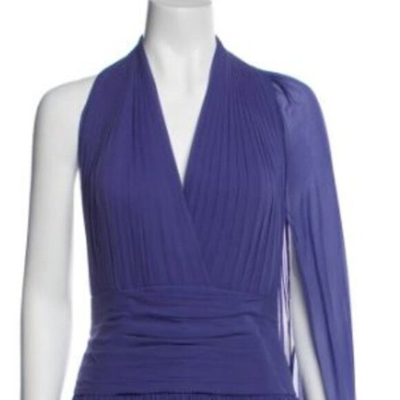 ELIE SAAB DRESS - BLUE INDIGO - Size 4 / S - Picture 4 of 4